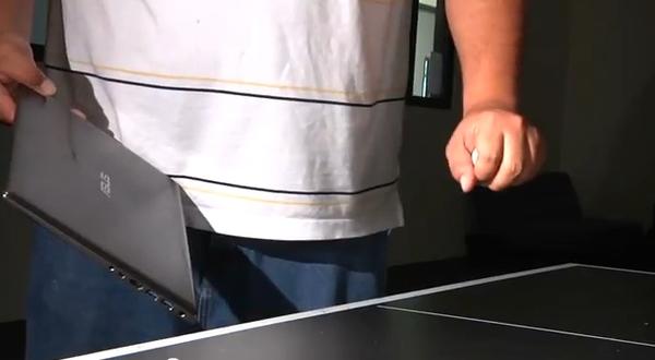 華碩宣傳筆電有趣的桌球影片