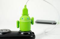 令人眼睛為之一亮的 Android小綠人造型充電插頭