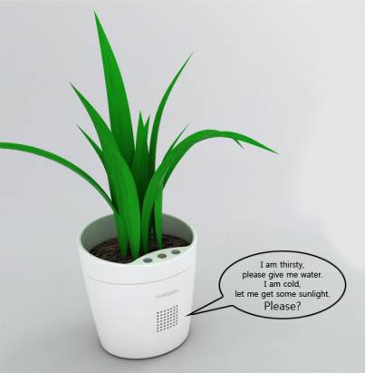 可能比妳還細心的概念智慧盆栽，幫妳將植物照顧得綠油油～