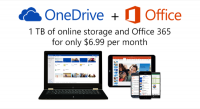 微軟放大絕，OneDrive 免費空間 15GB 起跳 Office 365 訂閱戶可享 1TB...