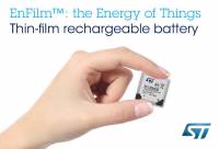 ST 宣布不到 0.25mm 的 EnFilm 超薄鋰電池已可限量生產
