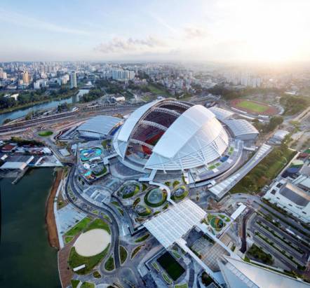 新加坡打造全世界跨距最大的開頂式多功能巨蛋體育場