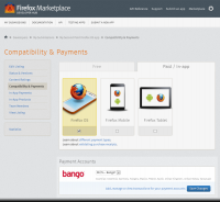 Firefox Marketplace：付款服務狀態