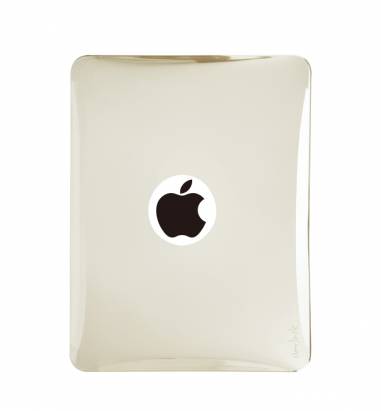 iPad1-半透明金屬光澤背蓋-銀黃色