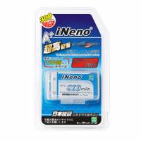 iNeno艾耐諾9V 300mAh鎳氫充電電池4入 再送電池收納盒