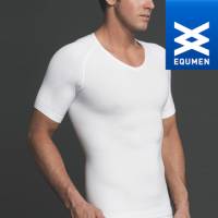 澳洲進口 EQUMEN 男性時尚短袖塑身衣[白][免運費]