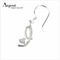 【ARGENT銀飾】名字訂製系列「純銀-英文字母-耳勾款」純銀耳環 單只價 字型固定