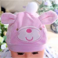 魔法Baby ~超可愛造型長耳朵嬰兒帽 粉紅 ~嬰兒帽~時尚設計童裝~k22261