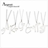 ARGENT 字母系列–迷你字母A~Z 純銀項鍊 任選