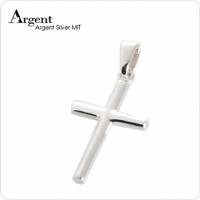 ARGENT銀飾 十字架系列 圓柱十字架 中 純銀項鍊