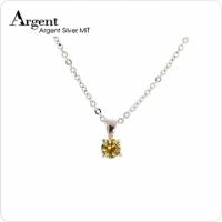 ARGENT 迷你系列 唯一的愛 X 搭配黃鑽.5M 純銀項鍊