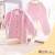魔法Baby~【KUKI】台灣製造包紗布前全開套裝~套裝~女童裝~時尚設計童裝~k00521_p