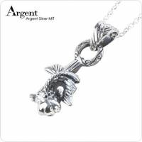 【ARGENT銀飾】動物系列「小金魚」純銀項鍊 染黑款