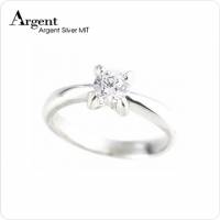 ARGENT 美鑽系列 心鑽 純銀戒指