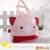 魔法Baby~日本風絨布拼接手提包 大粉紅豬 ~雜貨小品~時尚設計~f0108