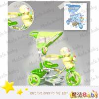 魔法Baby~小狗三輪車 藍 綠 ~兒童玩具~外出安全用品~RKC3201