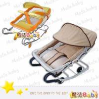 魔法Baby~台灣製造雙弓包圍式車型彈搖椅 嬰兒床 桔.咖共兩款 ~嬰幼兒用品~居家安全用品~RKC378A
