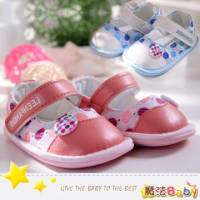 魔法Baby~【KUKI酷奇】糖果色粉水圓點寶寶鞋 學步鞋 粉.水藍共兩色款 ~時尚設計童鞋~sh1849