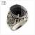 【MB流行鋼飾】黑瑪瑙系列「黑瑪瑙皇冠」白鋼戒指