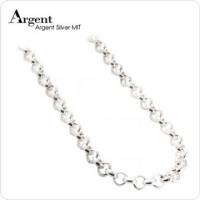 【ARGENT銀飾】單鍊系列「小圓鍊」純銀項鍊 鍊寬4.0mm