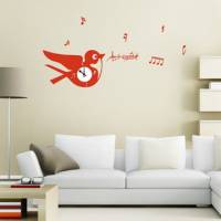【Smart Design】創意無痕壁貼◆燕子 8色可選 含時鐘機芯