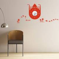 【Smart Design】創意無痕壁貼◆土耳其建築 8色可選 含時鐘機芯