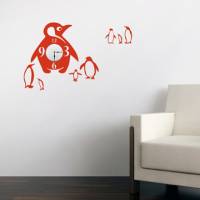 【Smart Design】創意無痕壁貼◆企鵝 8色可選 含時鐘機芯