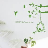 【Smart Design】創意無痕壁貼◆樹上鳥兒