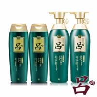 【呂 Ryoe】綠瓶頭皮乾癢洗髮精4件組 400ml*2瓶+200ml*2瓶