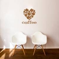 【Smart Design】創意無痕壁貼◆love coffee