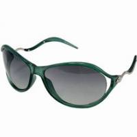 《BeLiz》時尚蛇型弧框墨鏡-綠