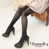 《EnamoR》意外性感‧假大腿修飾小格紋褲襪