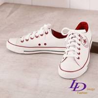 《LD image》簡約風潮．時尚STAR LOGO流線感帆布鞋