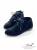 《I-shi》街頭定番~率性綁帶麂皮短靴 藍