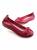 韓國keithwill 真皮手縫花瓣層層堆積系列平底鞋-玫紅