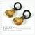 新光飾品‧金色魅影環環相扣水晶耳環 EH88003