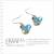 新光飾品‧藍色佳人天鵝水晶耳環 EH88062