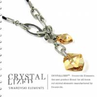 新光飾品‧金色魅影狂潮韓版異形水晶項鏈 XL88006