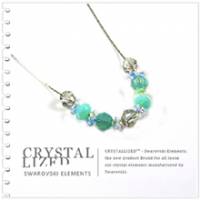 新光飾品‧橄欖色魅影潮流圓珠水晶項鏈XL88063