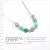 新光飾品‧橄欖色魅影潮流圓珠水晶項鏈XL88063