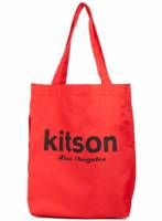 《 kitson》 尼龍LOGO購物袋-紅色