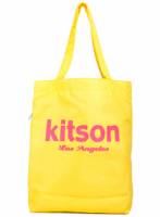 《 kitson》 尼龍LOGO購物袋-黃色