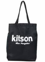 《 kitson》 尼龍LOGO購物袋-黑色