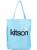 《 kitson》尼龍LOGO購物袋 L.A.字樣 -水藍色