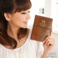 《MIKA MIKA》時尚首爾‧簡約高質感護照夾 咖