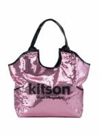 《kitson》 雙色亮片托特包 PINK BLACK