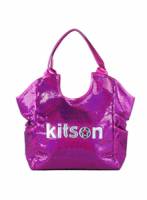 《kitson》星星亮片托特包 FUCHSIA SILVER