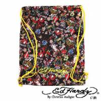 《ED Hardy》印花經典刺青圖騰輕薄後背包