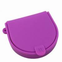 《iSFun》糖果色調＊矽膠零錢盒-紫