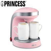 荷蘭 PRINCESS 迷你雙人份美式咖啡機-粉紅色 242293-P